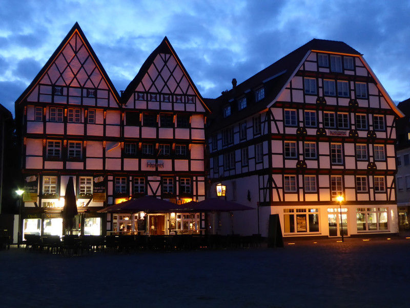 Our first view of some of Soest’s buildings was by floodlight