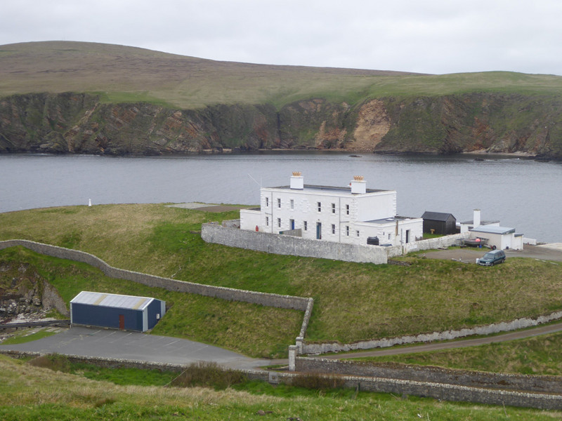 The Hermaness visitor centre is the old lighthouse station