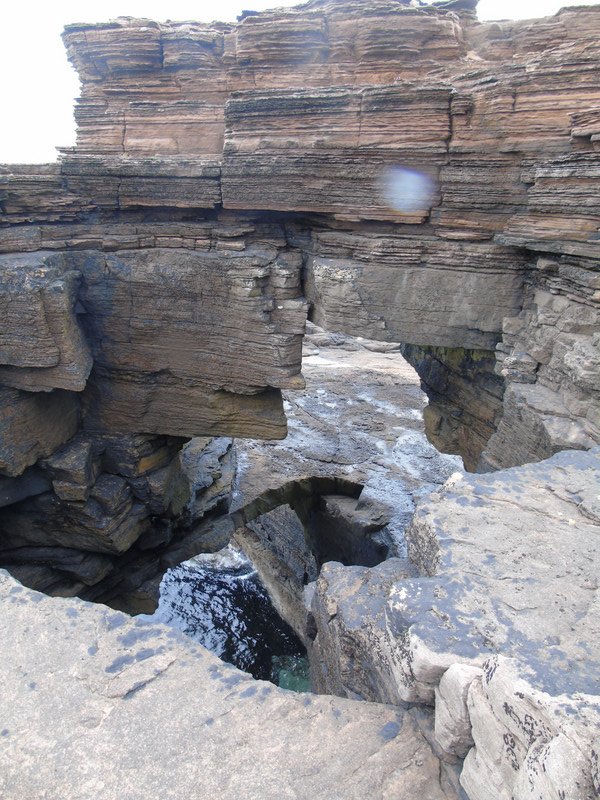 The double arched blow hole