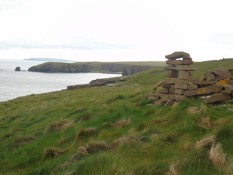Artistic cairn on Mull Head