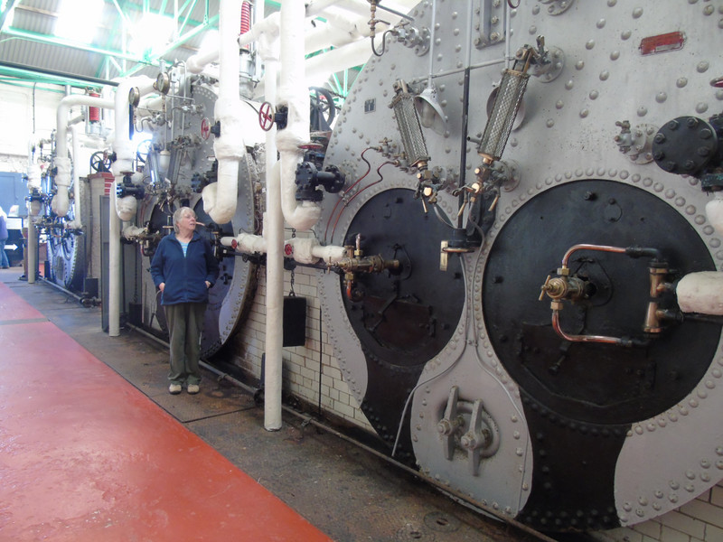 Large boilers in the pumping station
