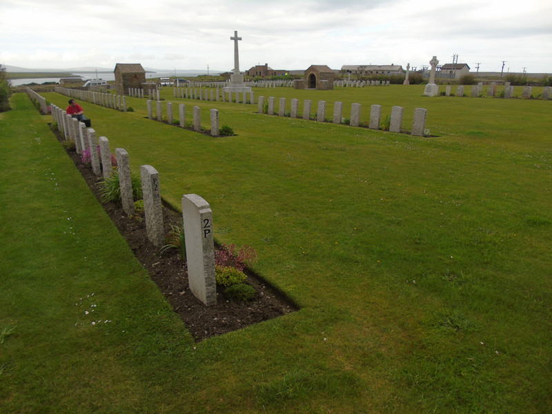 Lyness has a naval cemetery which we visited