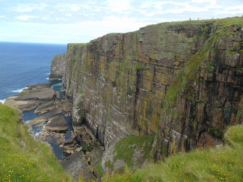 The cliffs were huge, see the people standing on the top