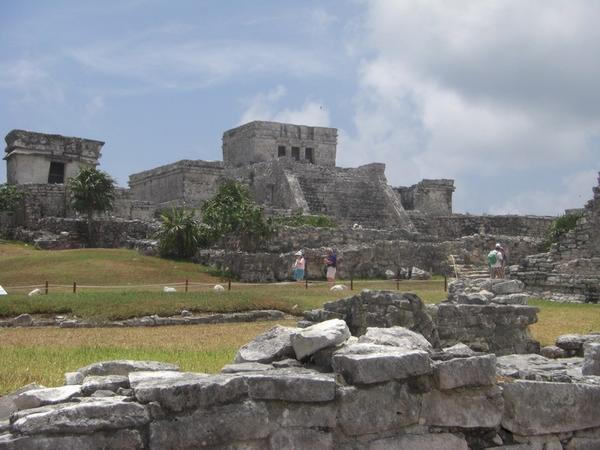 Tulum Ruinas, theres an iguana in there somewhere!