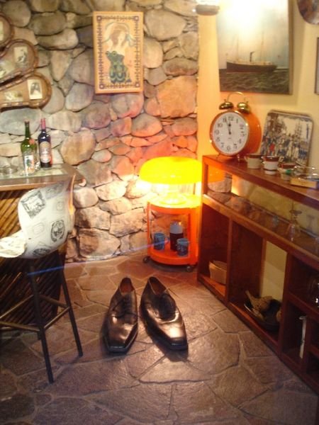 James has left his shoes at Pablo Neruda's gaff