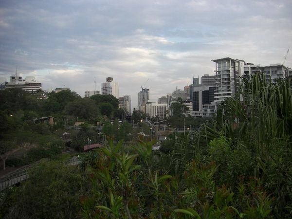 Roma Street Parkland in the centre of Brisbane