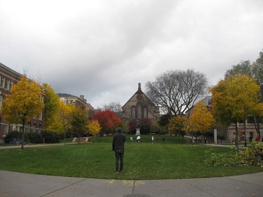 Brown University's courtyard 2