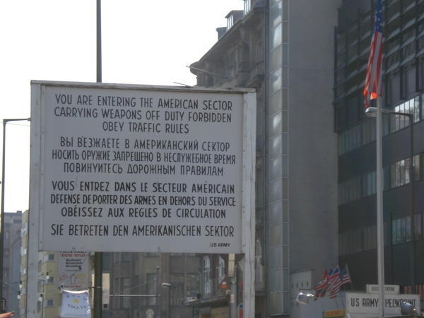 Entrance to Checkpoint Charlie