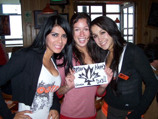 Happy Hooters Day ..oops i mean Canada Day, love you BRIAN