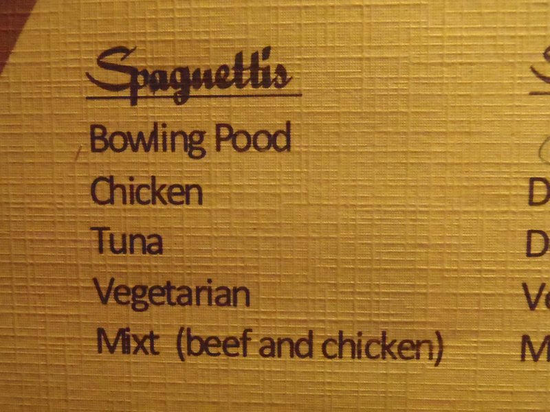 Hmmm...which spaghetti not to choose???