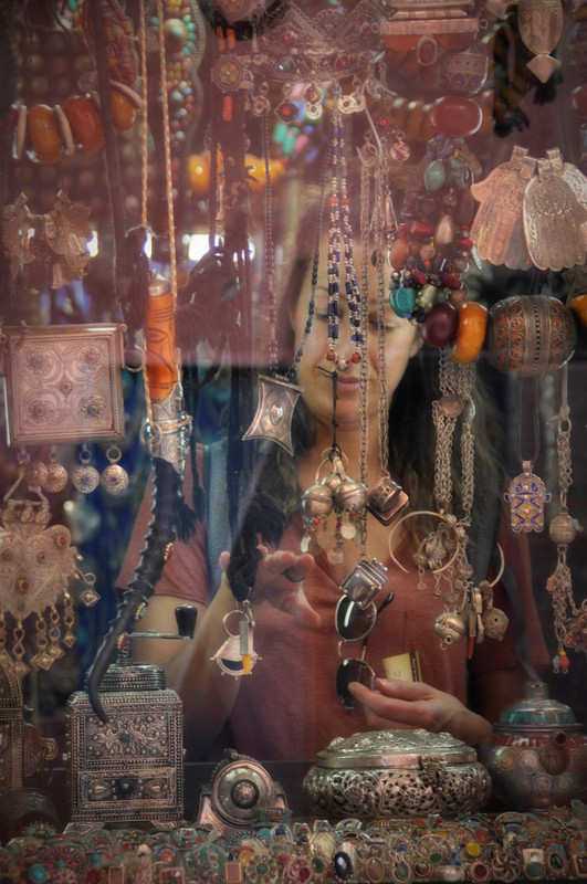 Teri in a Marrakech market