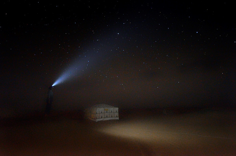 Our Sahara camp at night
