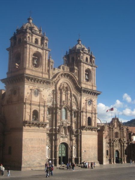 Church in Cusco main square