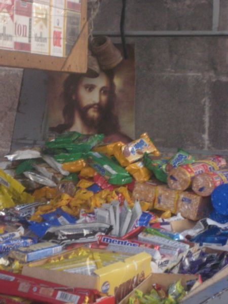 Jesus supervising sales