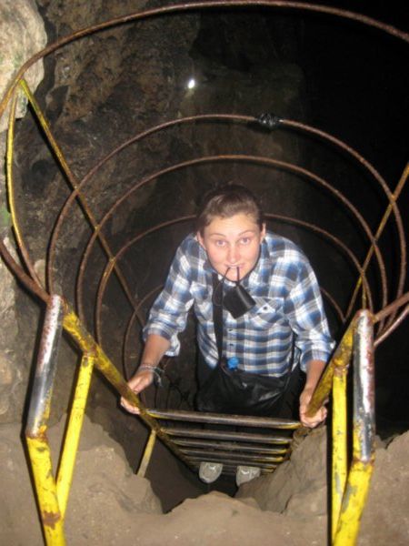 Serious caving action