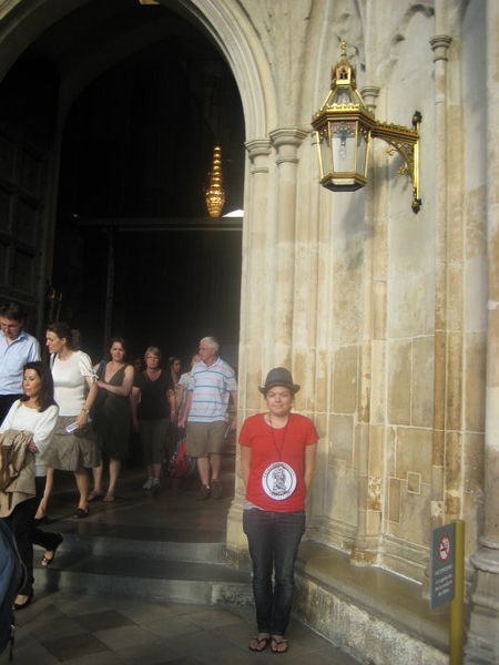 Chris goes to church at Westminster Abbey