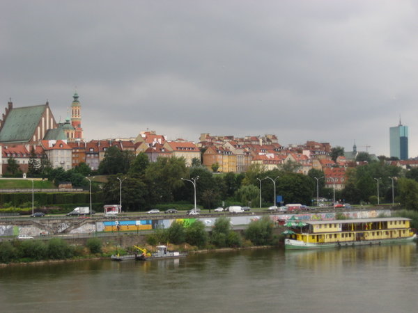 Looking back over the river at the Old Town