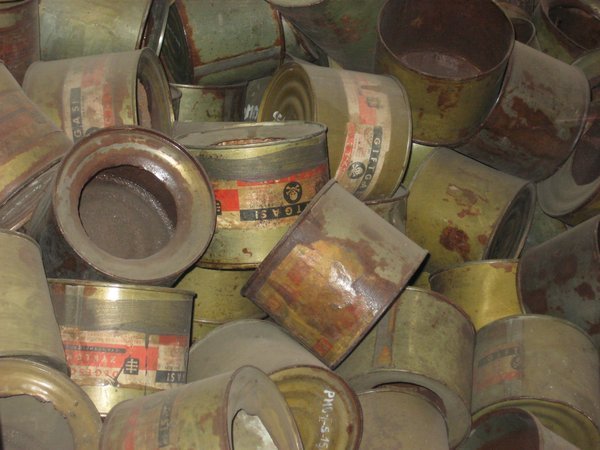 Empty containers from gas chambers, Auschwitz