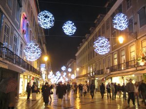 Christmas decorations, Lisbon  Photo