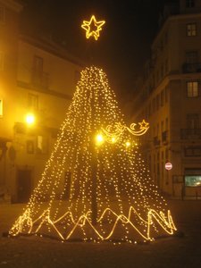 Christmas lights, Lisbon