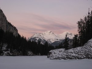 Frozen lake, Banff