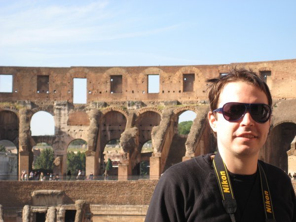 Liam at the Colosseum