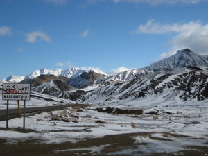 Where we stopped for a snow-ball fight, Atlas Mountains