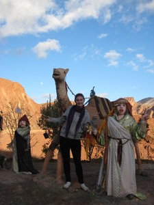 Renee, Fatima and camel