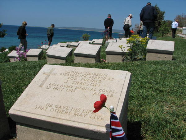 Simpsons Grave at Gallipoli