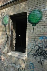 Earth Day (?) Balloon Graffiti