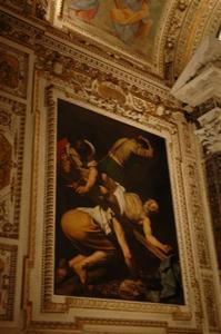 Caravaggio's Cruxification of St. Peter 