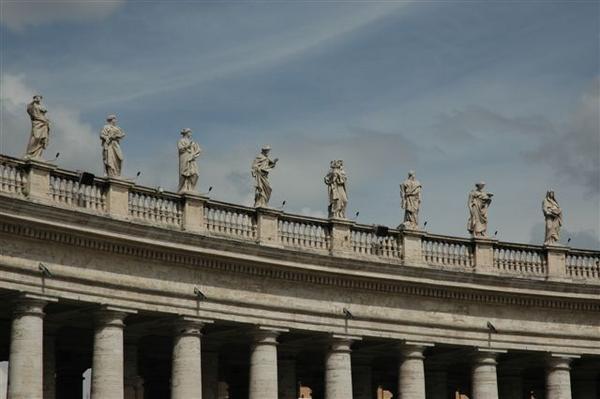 Saints atop Bernini's Collonade