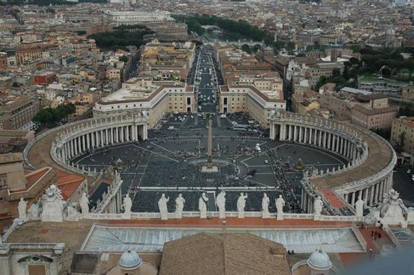 View from up top!  St. Peter's Square