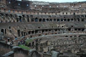 Many many layers of the Colosseo interior