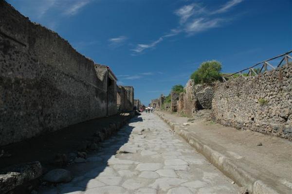 One of Pompei's main drags