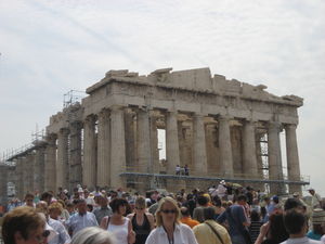 The magnificent Parthenon & half the population of Athens