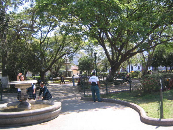 the central park in Antigua