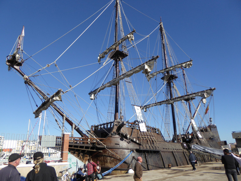 Replica wooden Spanish galleon 