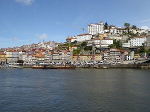 Vila Nova de Gaia from the upper tier of bridge, Porto