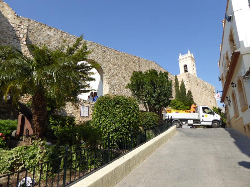 Calpe old town wall