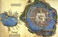 Original Mexico City / Tenochtitlan map. 