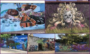 Bacalar street murals 