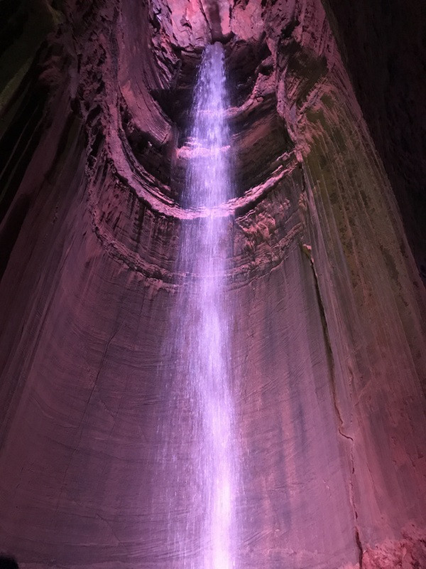 Underground waterfall. 