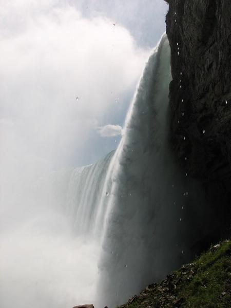 Behind the falls Canada