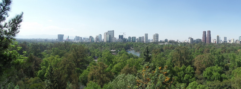 Mexico City  viewed from the Castillo de Chapultepic 