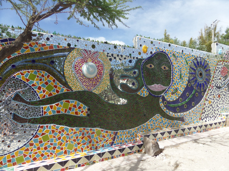 Mozaic Wall at Casa de las Renas 