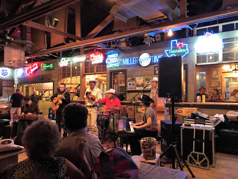 Band at that "oldest dance hall in Texas"