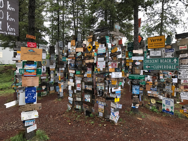 Signpost Forest at Watson Lake
