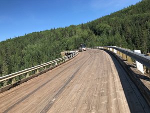 The only original bridge left on the Alcan Route. 