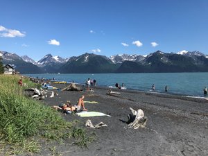 Alaskan Beach. I didnt expect to see this here. 